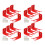 2Ensembles Support Mural Extincteur L Forme Fer Rouge Usage Durable 3