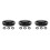 3Pièces Protège Fourche Aluminium Caoutchouc Noir Robuste 4