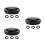 3Pièces Protège Fourche Aluminium Caoutchouc Noir Robuste 6