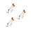 3Pièces Sangles De Guitare Ajustables En Peluche Chien 3D 8