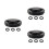 3Pièces Protège Fourche Aluminium Caoutchouc Noir Robuste 5