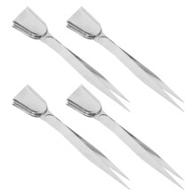 8Pièces Pinces Acier Argenté Avec Scoop Pour Tri De Strass