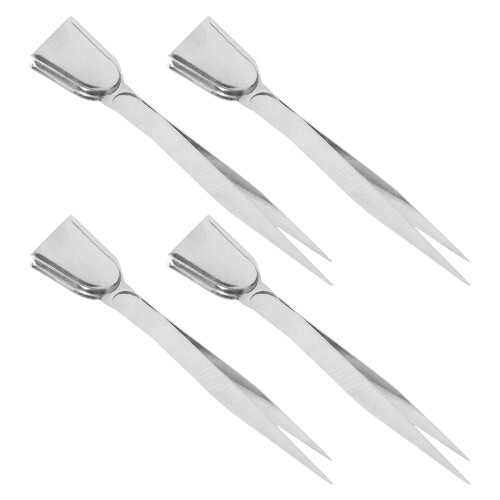 8Pièces Pinces Acier Argenté Avec Scoop Pour Tri De Strass