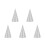5Pièces Embellissements Licorne Argentés Pour Scrapbooking DIY 4