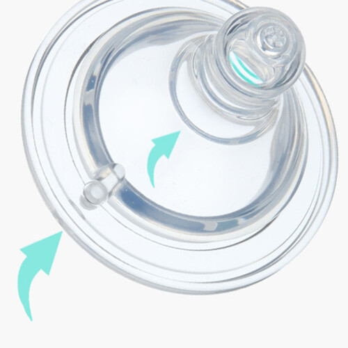 3Pièces Sucettes Silicone Large Bébé Transparentes 1