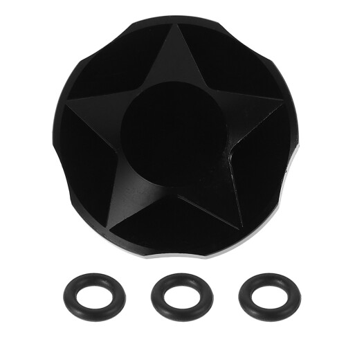 3Pièces Protège Fourche Aluminium Caoutchouc Noir Robuste 1