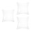 3Pièces Oreiller Gonflable Transparent Support Dorsal Extérieur 5