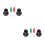 2Ensembles Outil De Marquage Golf ABS Noir, Alignement Précis 4