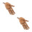 2Pièces Main Bois Articulé Décoration Flexible Pour Sculpture 4