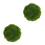 2Pièces Boules De Mousse Synthétique Vert Couronnée Pour Décor Naturel 3
