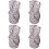 4Pièces Seaux Multi Couleurs Pliables Pour Camping Lavage 7