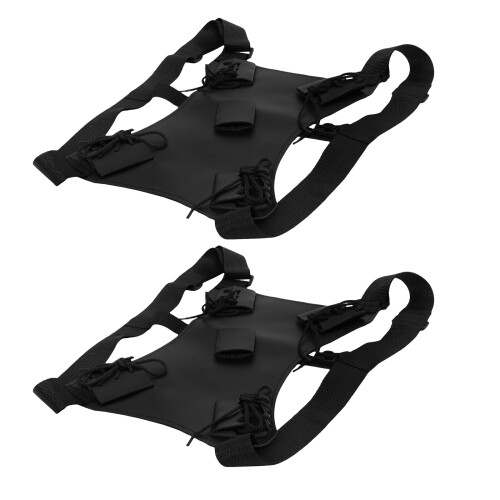 6Pièces Épée Cuir Noir Portage Double Cosplay Voyage