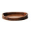 2Pcs Oval Solid Wood Tray Light Brown Portable Serving Platter 2