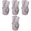4Pièces Seaux Multi Couleurs Pliables Pour Camping Lavage 5