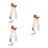 3Pièces Sangles De Guitare Ajustables En Peluche Chien 3D 5