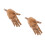 2Pièces Main Bois Articulé Décoration Flexible Pour Sculpture 7