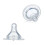 3Pièces Sucettes Silicone Large Bébé Transparentes 4