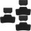 3Ensembles Coussin Et Taille Éponge Confortable Noir 8