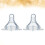 3Pièces Sucettes Silicone Large Bébé Transparentes 7