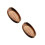 2Pcs Oval Solid Wood Tray Light Brown Portable Serving Platter 6