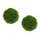 2Pièces Boules De Mousse Synthétique Vert Couronnée Pour Décor Naturel 5
