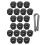 120Pièces Caches Boulons Roues Nylon Noir Accessoires Durable 2