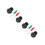 2Ensembles Outil De Marquage Golf ABS Noir, Alignement Précis 8