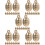50Pièces Cloches Pour Collier De En Décoratives 10