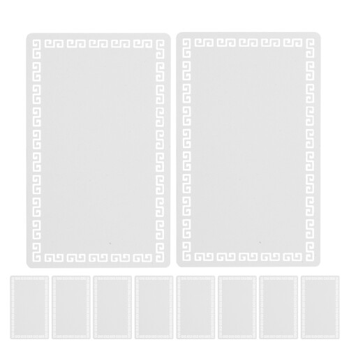 50Pièces Cartes Business Blanches Sublimées Pour Usage Polyvalent DIY