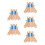 10Pièces Intersections Pistes Bois Multi Couleurs Jeux Train Educatif 8