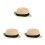 3Pièces Chapeau Bébé Beige Respirant Ajustable 8
