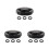 3Pièces Protège Fourche Aluminium Caoutchouc Noir Robuste 3