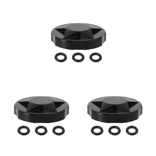 3Pièces Protège Fourche Aluminium Caoutchouc Noir Robuste 2