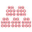 40Pièces Stickers PVC Rouge Rappel Propreté 4