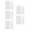 50Pièces Cartes Business Blanches Sublimées Pour Usage Polyvalent DIY 9