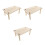 3Pièces De Jeu En Bois Beige Pour Hamster Et Petits Animaux 9