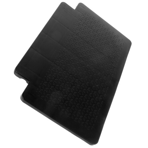 2Pièces Base Caisse Chariot Plastique Noir Compacte Résistante 1