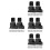 4Ensembles Kit De Remplacement Bébé Rétractable Noir Durable 7