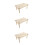 3Pièces De Jeu En Bois Beige Pour Hamster Et Petits Animaux 6