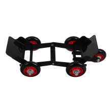 2Pièces Dolly Roue Robuste En Fer Caoutchouc Pour Et Tricycles