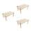 3Pièces De Jeu En Bois Beige Pour Hamster Et Petits Animaux 7