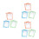 18Pièces Étuis Effaçables PVC Assortis Protection Réutilisable 8