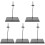 5Pièces Support Figurine ABS Et Fer Ajustable Noir Stable Pour Table 4