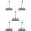 5Pièces Support Figurine ABS Et Fer Ajustable Noir Stable Pour Table 10