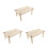 3Pièces De Jeu En Bois Beige Pour Hamster Et Petits Animaux 4