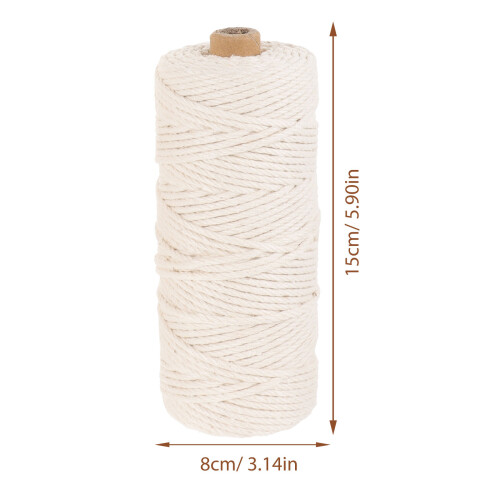 266Pièces Paquet Macramé Corde Bâtons Anneaux Perles Bois 1