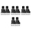 4Ensembles Kit De Remplacement Bébé Rétractable Noir Durable 9