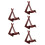 5Pièces Support Ukulélé Sol Bois Démontable Stable Décoratif Marron 8