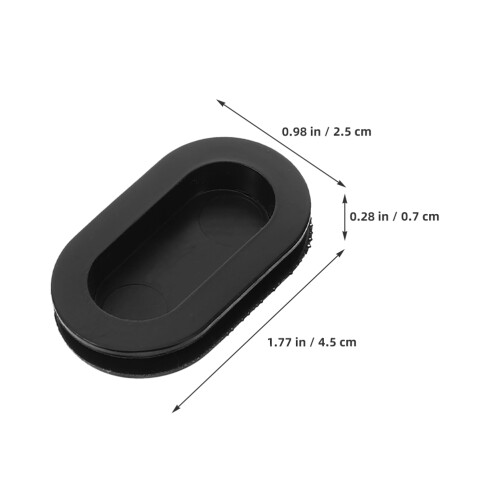 50Pièces Bouchons Silicone Noir Installation Simple Solide 1