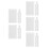 50Pièces Cartes Business Blanches Sublimées Pour Usage Polyvalent DIY 6